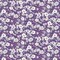 1 Yard Purple Arley Blossom Lasenby Quilting Cotton Fabric for Sewing and Crafts